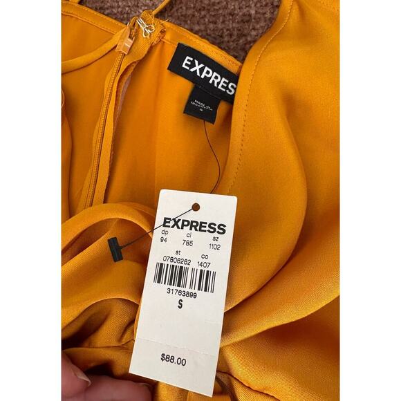 NWT Golden Yellow Slip Dress Womens S - Picture 6 of 10